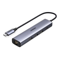 HUB ADAPTÉR USB C / 3x USB RJ45 PD USB C UGREEN HUB ADAPTÉR USB C / 3x USB RJ45 PD USB C UGREEN