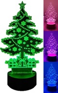 DEKORÁCIA VIANOČNÉHO STROMČEKA 3D LED RGB FARBY DEKORÁCIA VIANOČNÉHO STROMČEKA 3D LED RGB FARBY