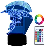 Názov nočnej lampy 3D gravírovaný padákový klzák Názov nočnej lampy 3D gravírovaný padákový klzák