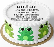 WAFLOVÝ PAPIER 14,7CM ŽABY ŽABY ŽABA 83CM WAFLOVÝ PAPIER 14,7CM ŽABY ŽABY ŽABA 83CM