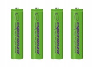 BATÉRIE R3 AAA 1000mAh ESPERANZA x 4 ks BATÉRIE R3 AAA 1000mAh ESPERANZA x 4 ks