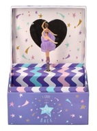 KRABIČKA S MUSIC BOX PRIATELIA BALETNÉ ŠATY LOVE ZRKADLO FIALOVÉ GLITRKY KRABIČKA S MUSIC BOX PRIATELIA BALETNÉ ŠATY LOVE ZRKADLO FIALOVÉ GLITRKY