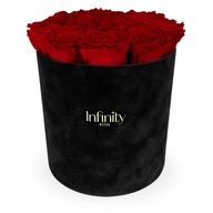 Flowerbox červené večné ruže voňavé XL box