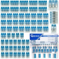 Sada elektrických rýchlospojok 60 kusov. 0,2-4mm2 G03080 GEKO Sada elektrických rýchlospojok 60 kusov. 0,2-4mm2 G03080 GEKO