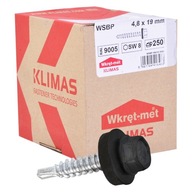 FARMÁRSKE SKRUTKY 4,8X19MM RAL 9005 250KS FARMÁRSKE SKRUTKY 4,8X19MM RAL 9005 250KS