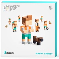 PIXIO MAGNETICKÉ BLOKY HAPPY FAMILY 88 EL. PIXIO MAGNETICKÉ BLOKY HAPPY FAMILY 88 EL.