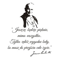 Nápis na nálepke na stenu Pápež Ján Pavol II. - 270 Nápis na nálepke na stenu Pápež Ján Pavol II. - 270