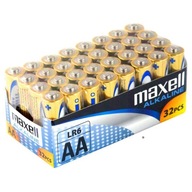Maxell LR6 AA alkalická batéria Stilo 32 PCS Maxell LR6 AA alkalická batéria Stilo 32 PCS