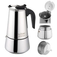 Indukčný kávovar na 9 šálok, oceľový kávovar Altom Design Indukčný kávovar na 9 šálok, oceľový kávovar Altom Design