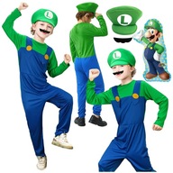 LUIGIHO CUSTOMIZE SUPER MARIO ŠATY NA ZÁPASY + BALÓN 104 / 110 LUIGIHO CUSTOMIZE SUPER MARIO ŠATY NA ZÁPASY + BALÓN 104 / 110