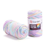 Lant makrame kábla 3 mm VR farebný reťazec 929 Lant makrame kábla 3 mm VR farebný reťazec 929