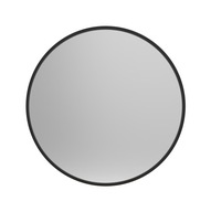 Okrúhle čierne zrkadlo 60 cm