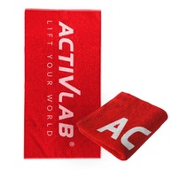 ACTIVLAB Logo Tréningový uterák červený 50x100cm