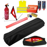 Sada kufríka: hasiaci prístroj, trojuholník, vesta, lekárnička, náustok, nožové poistky