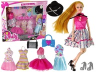 Detská bábika Emily Doplnky Vymeniteľné šaty Princess Queen Detská bábika Emily Doplnky Vymeniteľné šaty Princess Queen