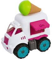 Auto na zmrzlinu a kornúty na pieskovú formu