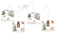 SPIDER CAMP ZÁVESNÁ LAMPA 4 LED TIENENIE LUSTRE SPIDER CAMP ZÁVESNÁ LAMPA 4 LED TIENENIE LUSTRE