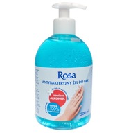 Rosa antibakteriálny gél na ruky bez použitia vody 0,5L