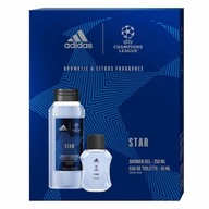 ADIDAS UEFA STAR DARČEKOVÝ SET Toaletná voda ML SPRCHOVÝ GÉL ADIDAS UEFA STAR DARČEKOVÝ SET Toaletná voda ML SPRCHOVÝ GÉL