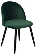 Zelená čalúnená stolička SOUL VELVET
