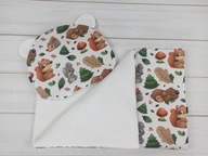 NikaTymi deka a vankúšik medvedík 55x75 vafle NikaTymi deka a vankúšik medvedík 55x75 vafle