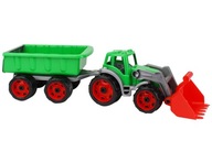 TRAKTOR S KRYCOVÝM RÝPADLOM S PRÍVESOM NA HRANIE V PIESKU 65 cm pre deti TRAKTOR S KRYCOVÝM RÝPADLOM S PRÍVESOM NA HRANIE V PIESKU 65 cm pre deti