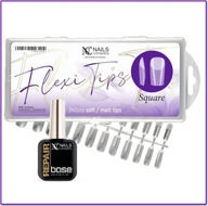 Nails Company Flexi Tips Square + Clear Base 6ml set Nails Company Flexi Tips Square + Clear Base 6ml set