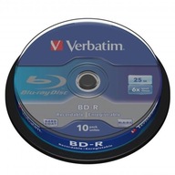 Verbatim BDR, Single Layer 25 GB, tortový box, 43742,