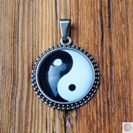Medailónový náhrdelník MANDALA symbol YIN YANG sign Medailónový náhrdelník MANDALA symbol YIN YANG sign