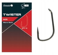 Nash Hooks Pin Point Twister veľ 4 Nash Hooks Pin Point Twister veľ 4