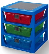 Lego 4095 polica so zásuvkami, modrá