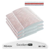 Vynikajúci PRO PREMIUM polmesiacový pilník 180/240 300 kusov Vynikajúci PRO PREMIUM polmesiacový pilník 180/240 300 kusov