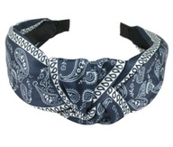 PÁSKA DO VLASOV NAVY HODVÁBNY KNOT BANDANA PÁSKA DO VLASOV NAVY HODVÁBNY KNOT BANDANA
