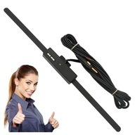 AUTO INTERIÉROVÁ FM ANTÉNA 36CM VÝKONNÝ ČIERNY ZOSILŇOVAČ AUTO INTERIÉROVÁ FM ANTÉNA 36CM VÝKONNÝ ČIERNY ZOSILŇOVAČ