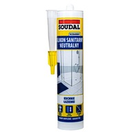 Soudal neutrálny sanitárny silikón, bezfarebný, 280 ml Soudal neutrálny sanitárny silikón, bezfarebný, 280 ml
