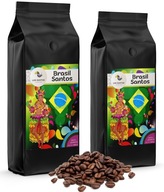 Zrnková káva Brasil Santos 2x 1kg Čerstvo pražená Zrnková káva Brasil Santos 2x 1kg Čerstvo pražená