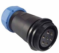 SPP2911-7GZ 7 pinová zásuvka pre 13-16mm kábel IP68 SPP2911-7GZ 7 pinová zásuvka pre 13-16mm kábel IP68