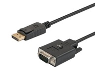 Kábel SAVIO DisplayPort (M) - VGA (M) 1,8 m, CL-92 Kábel SAVIO DisplayPort (M) - VGA (M) 1,8 m, CL-92