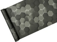 Geometrická 3D tapeta, grafitová HONEYCOMB Geometrická 3D tapeta, grafitová HONEYCOMB