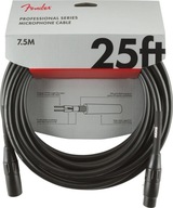 Kábel mikrofónu Fender Professional 25 BLK 7,5 m Kábel mikrofónu Fender Professional 25 BLK 7,5 m