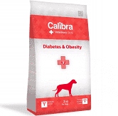 Calibra VD Diabetes/Obesity, Suché krmivo pre psov s cukrovkou 2 kg
