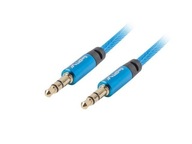 Lanberg Premium stereo minijack - minijack M/M audio kábel 3m modrý Lanberg Premium stereo minijack - minijack M/M audio kábel 3m modrý
