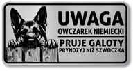 Pozor psov znak - nemecký ovčiak Pozor psov znak - nemecký ovčiak