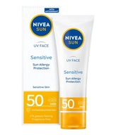 NIVEA Sun UV Face Sensitive krém na citlivú pleť SPF50 50ml NIVEA Sun UV Face Sensitive krém na citlivú pleť SPF50 50ml