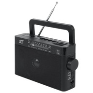 Prenosné kuchynské rádio AM/FM/USB/SD, čierne, s čiernym držiakom antény Prenosné kuchynské rádio AM/FM/USB/SD, čierne, s čiernym držiakom antény