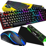 SET KLÁVESNICE A MYŠI PRE HRÁČOV LED RGB MYŠ SET KLÁVESNICE A MYŠI PRE HRÁČOV LED RGB MYŠ