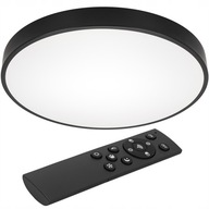 Stropné svietidlo Plafon LED STÍMENÉ 30cm okrúhle Čierny DIAĽKOVÝ panel MALÝ Stropné svietidlo Plafon LED STÍMENÉ 30cm okrúhle Čierny DIAĽKOVÝ panel MALÝ