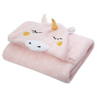 Ružová deka s kapucňou UNICORN 100x140 Jednorožec Ružová deka s kapucňou UNICORN 100x140 Jednorožec
