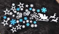 Zimná vločka snehová vločka dekorácia okien školské dosky