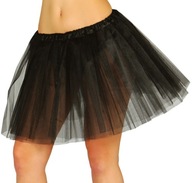 Dámska tutu sukňa tylová čierna z 80. rokov 40 cm